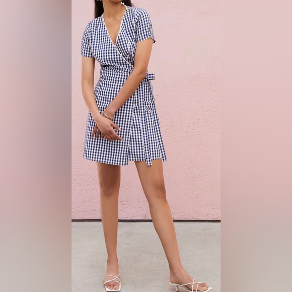 Cartolina Nantucket The Lauren navy Gingham. Made in USA. - Picture 2 of 4